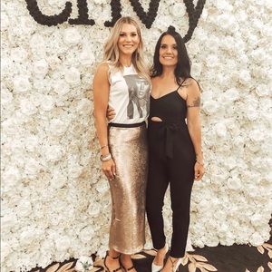 Cinq a Sept Sequin Skirt